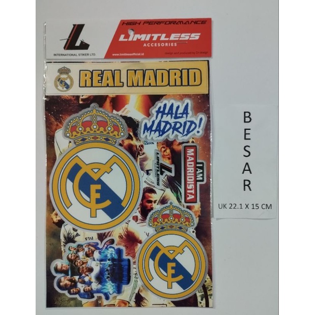 

stiker super clear bola Madrid