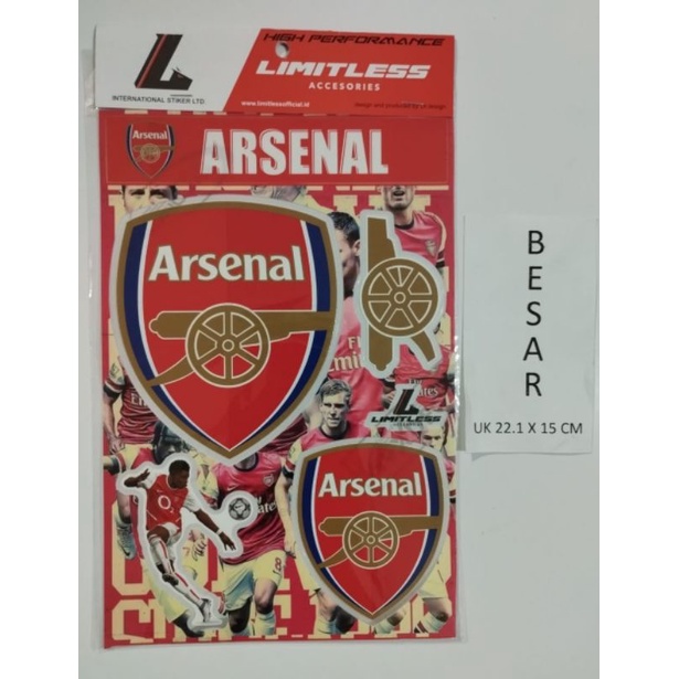 

stiker super clear bola arsenal