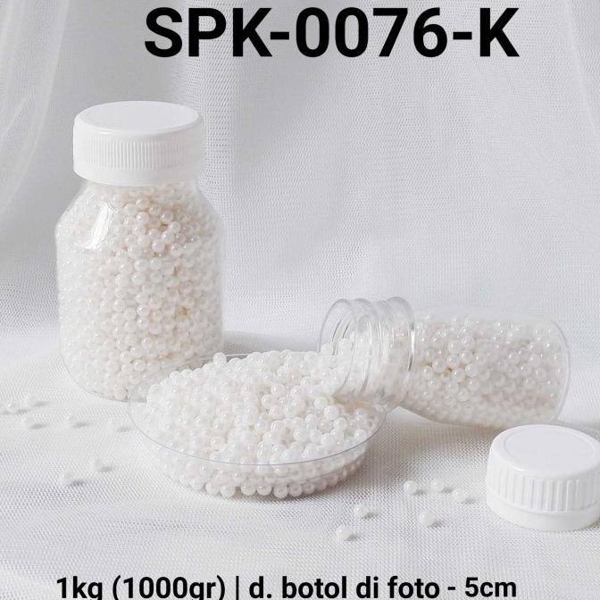 

Baru SPK-0076-K Sprinkles sprinkle sprinkel 1kg 1 kg mutiara putih