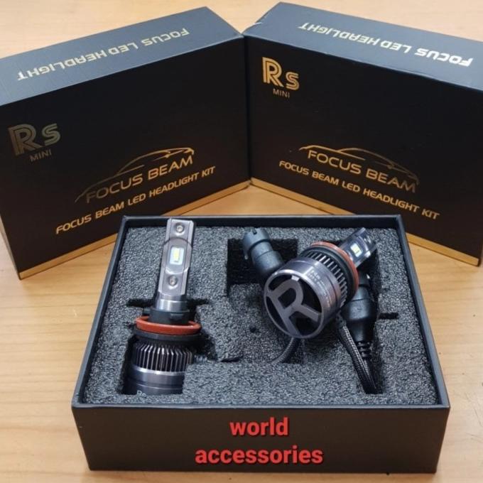 Bolam led rs mini h11, hb3, hb4, h7, h1,h4 fastbright putih - premium