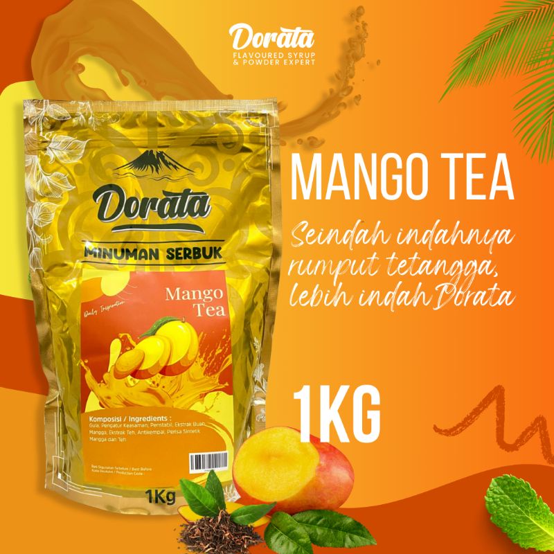 

Dorata Powder Drink Mango Tea 1 Kg - Bubuk Minuman Rasa Teh Mangga