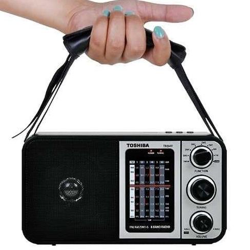 Radio Portable Toshiba TY-HRU30 am-fm Hitam Cokelat