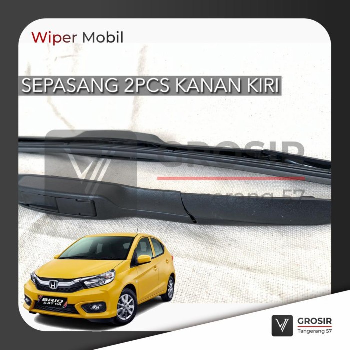 Wiper Mobil Brio Hybrid Eco / Wiper Honda Brio Hybrid 2 Pcs Best