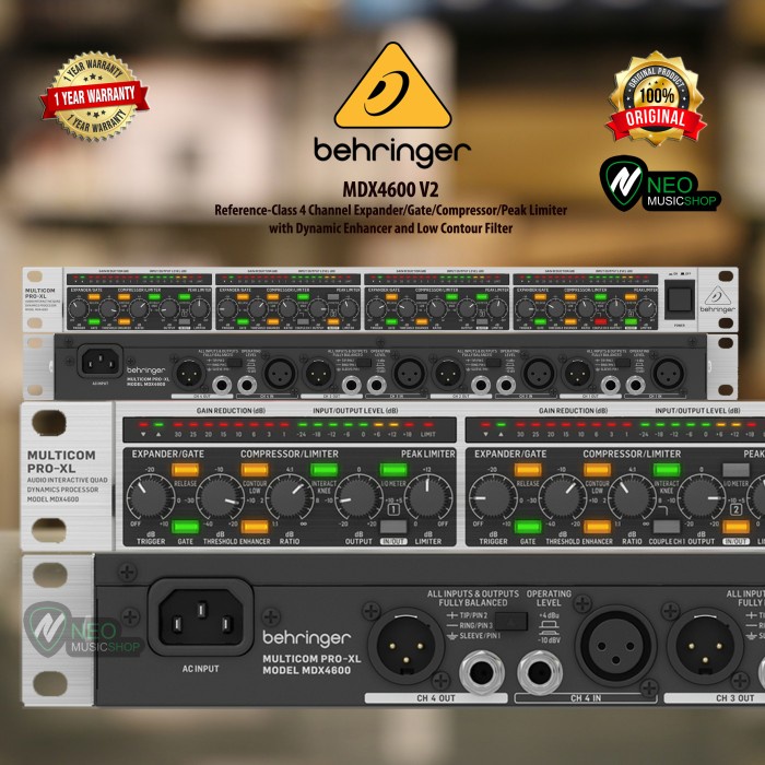 Terbaru Behringer Mdx4600 V2 4 Channel Expander Gate Compressor Peak Limiter Promo Terlaris
