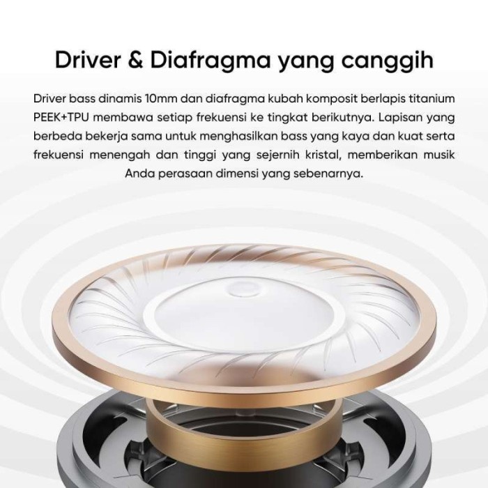 Tws Realme Buds T100 Earphone Bluetooth Realme Original Ready