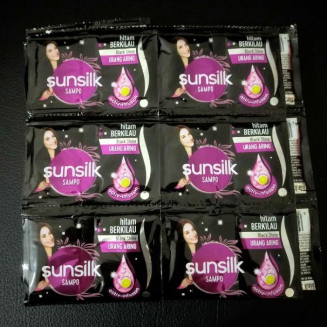 TERLARIS - Shampo Sunsilk Renceng isi 12 Unilever sachet 9ml