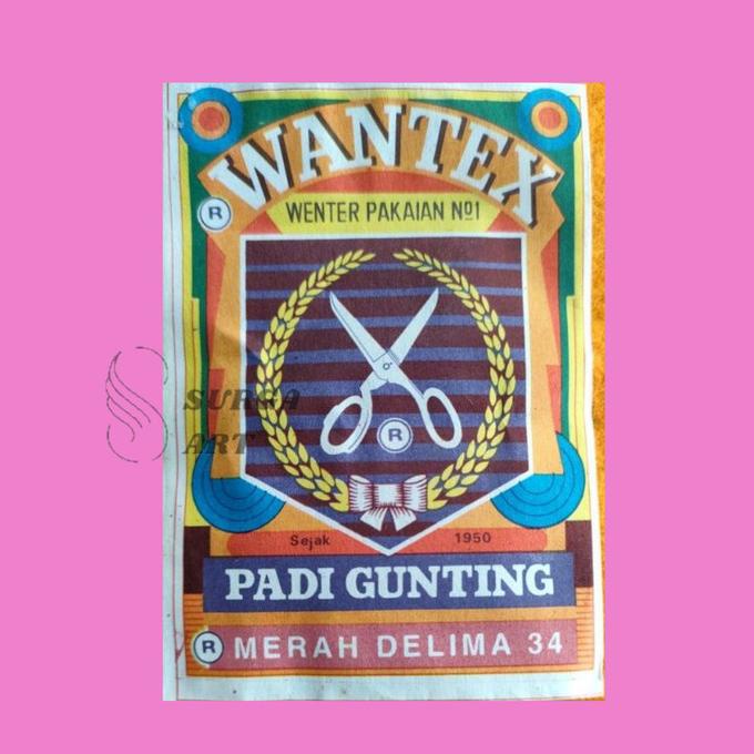 

WANTEX MERAH DELIMA34 Wenter Padi Gunting Pewarna Kain Textil Permanen