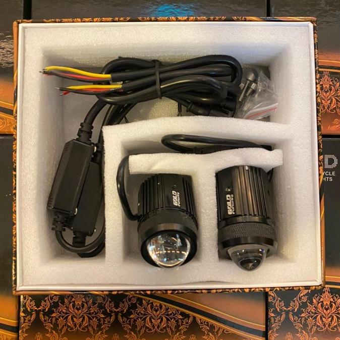 Lampu Proyektor LED Mini Driving Light Super Bright GOLD RUN WAY