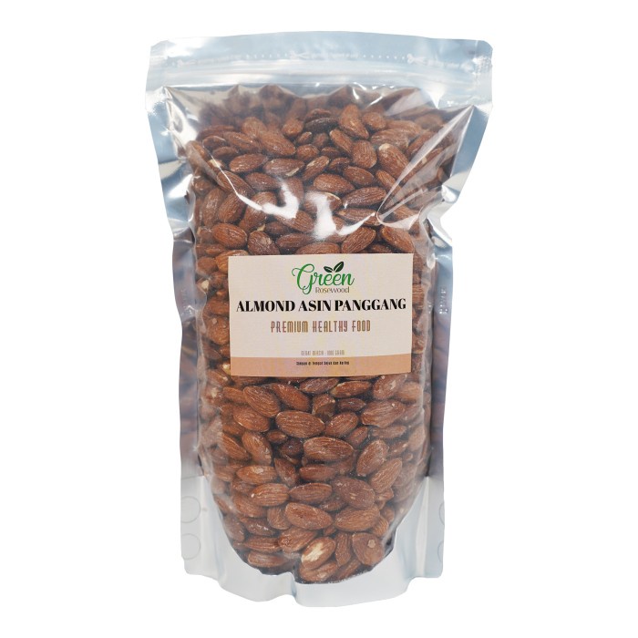 

Kacang Almond Panggang Asin 1000 Gr 1 Kg [Salted Edition]