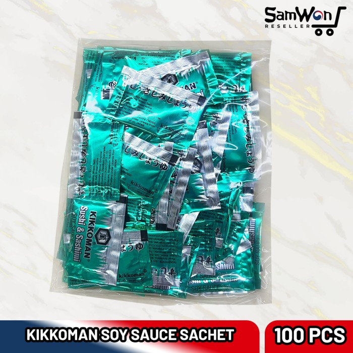 

Kikkoman Soy Sauce Sachet 3Ml (100Pcs) Kecap Asin Jepang Shusi Shasimi