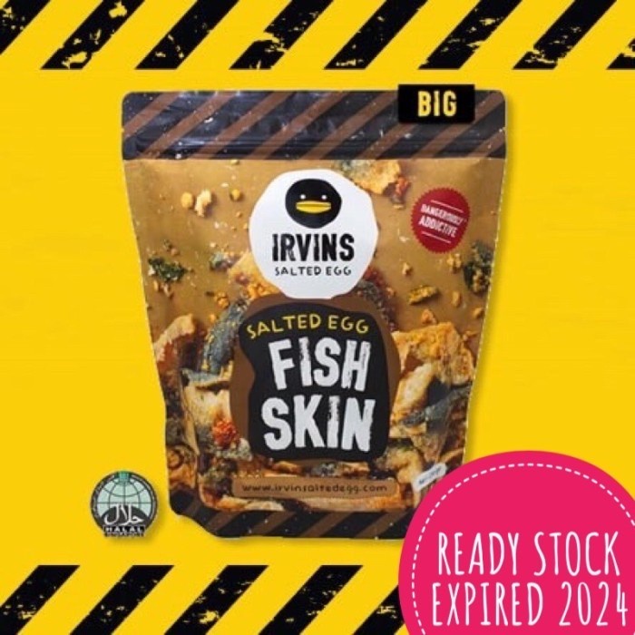 

Singapore Irvin Salted Egg Fish Skin Kulit Ikan Rasa Telur Asin 230Gr