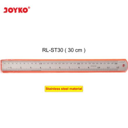 

PENGGARIS BESI JOYKO STAINLESS STEEL RULER 30 CM KUAT TIDAK BERKARAT GROSIR MURAH SEKOLAH 30CM ORI