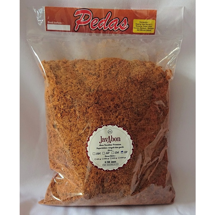 

Javabon Abon Sapi Pedas (Spicy Beef Floss) 1000