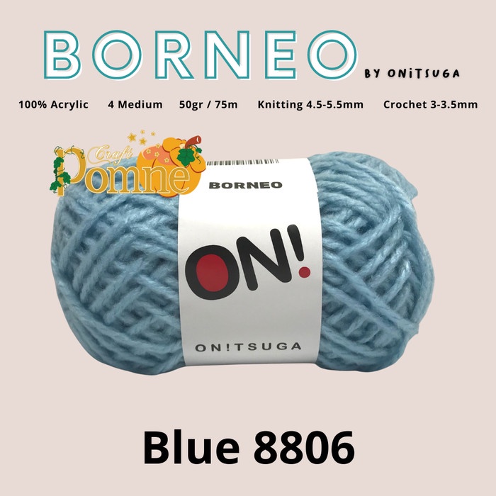 

Terbaru Benang Rajut Onitsuga Borneo Blue 8806 (Biru Muda) Promo Terlaris