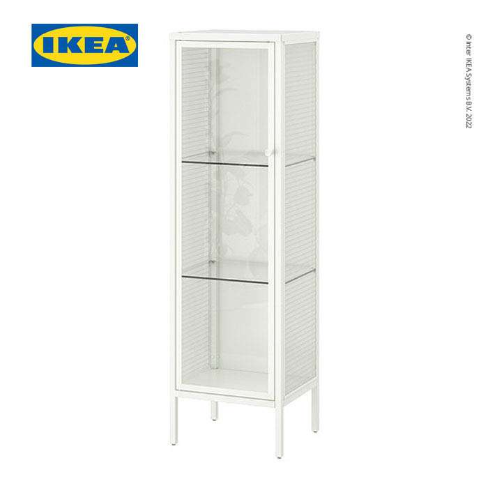 IKEA BAGGEBO LEMARI PAJANGAN DENGAN PINTU KACA 34X30X116 CM
