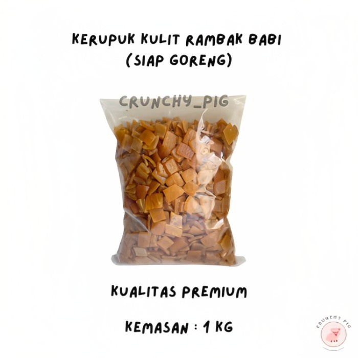 

Kerupuk - Kerupuk Kulit Rambak Babi Mentah - 1Kg
