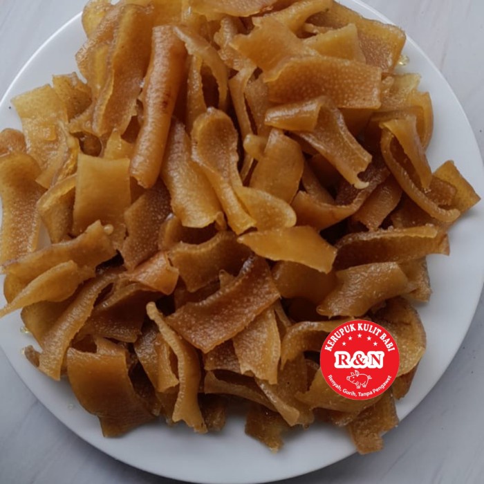 

Kerupuk - Kerupuk Kulit Babi R&N Import Mentah 500G Cu Jiu Cha Rambak Premium