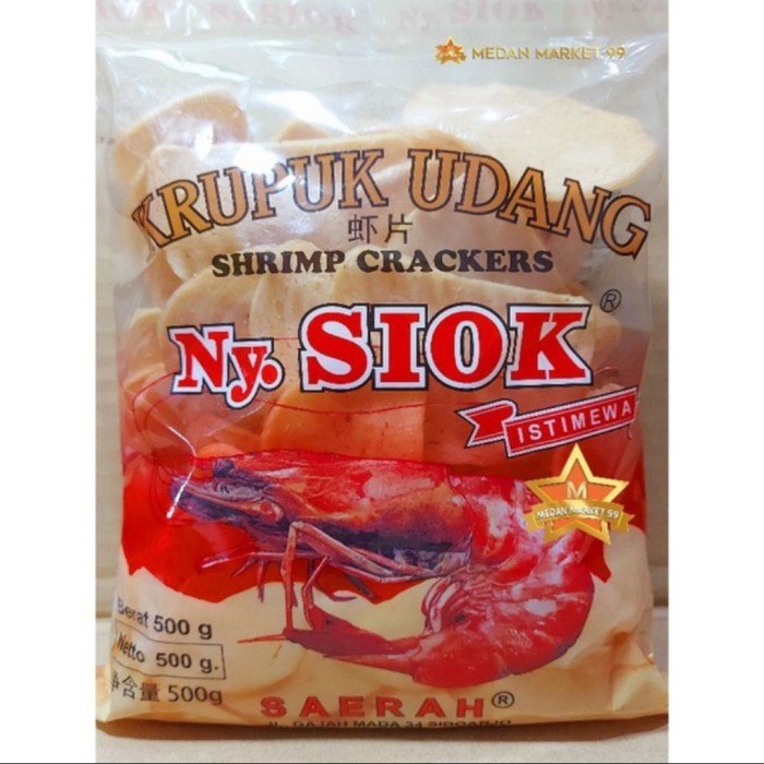 

Kerupuk - Kerupuk Udang Ny Siok Oval 500Gr Krupuk Udang Nyonya Siok