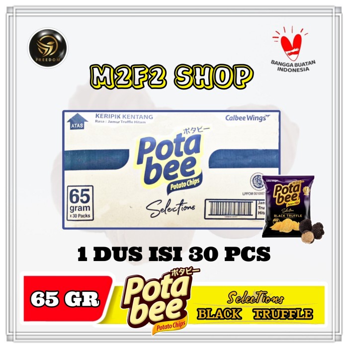 

Keripik - Keripik Kentang Potabee Selection Black Truffle - 65 Gr (Harga Karton)
