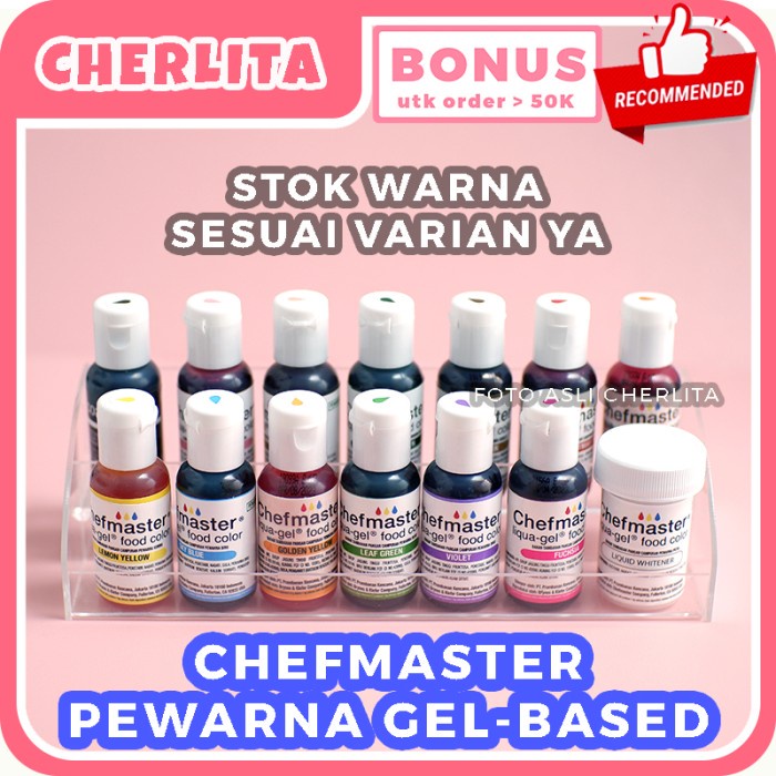 

Chefmaster Liqua Gel Pewarna Makanan Food Colng Gluten Free