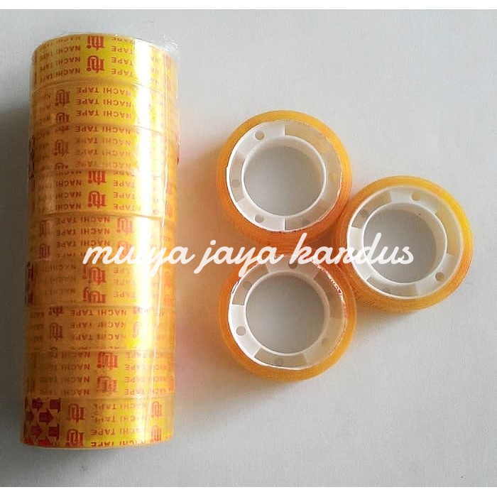 

Isolasi Mini Lakban Kecil Solatip Selotip Kecil Nachi Bening 12mm 25yard