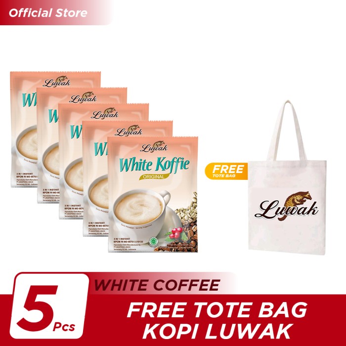 

Kopi Luwak White Koffie Original 10X20Gr (Renceng) - 5 Pcs