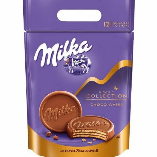 

Biskuit Wafer - Diskon Milka Biscuit Collection Choco Wafer Big Pouch Isi 12 Pcs