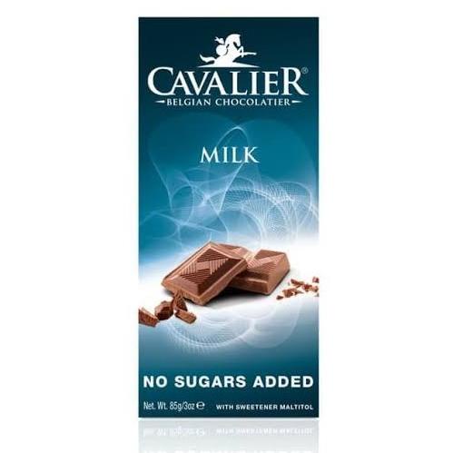 

Cavalier Belgia Milk Chocolate No Sugar Added 85g - Belgium