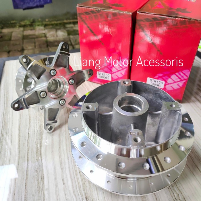 ✨COD Tromol 1 Set Chrome Depan Belakang - Honda Supra Gtr 150 / Gtr 150 R Berkualitas
