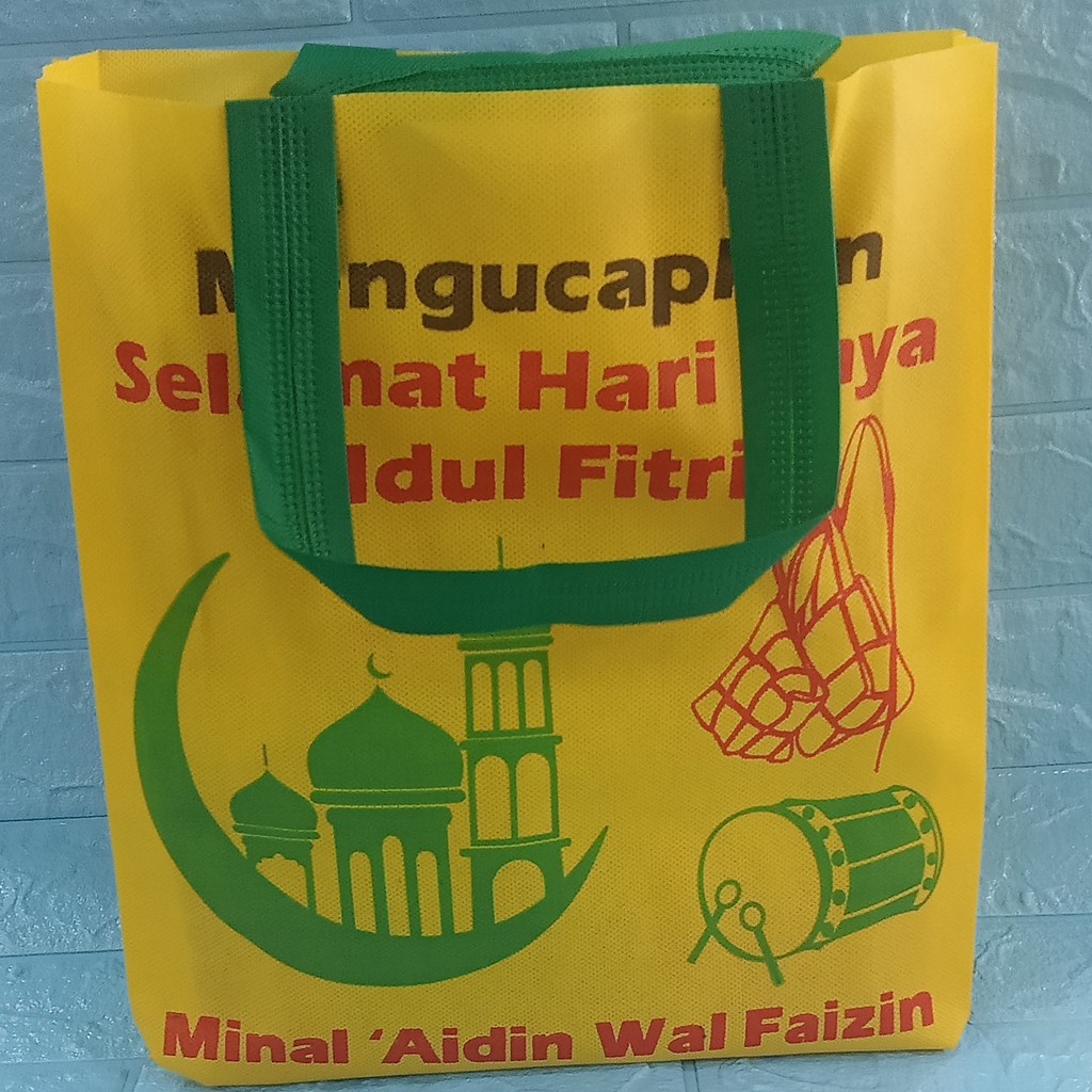 

Goodie Bag Idul Fitri / Tas Parcel Lebaran Size 30 X 40 X 8 / Tas Spundbond Lebaran (1 Lusin)