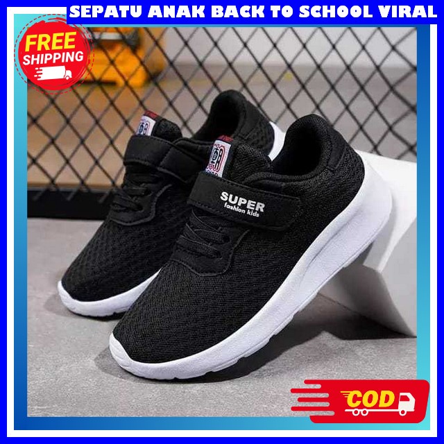 Sapatu Ank Cowok Cewek Shoe Schol Backtoschool Preparation Bocil Kraket Sepatu Anak Laki Laki Import