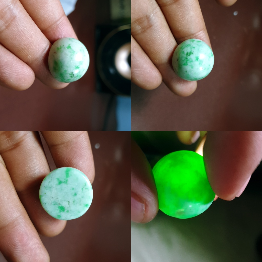 BATU CINCIN JADEITE  LUMUT TOTOL HIJAU PUTIH KAPAS BATU ACEH NO132