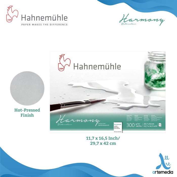 

Promo Kertas Cat Air Hahnemuhle Harmony A3 Watercolor Paper Block
