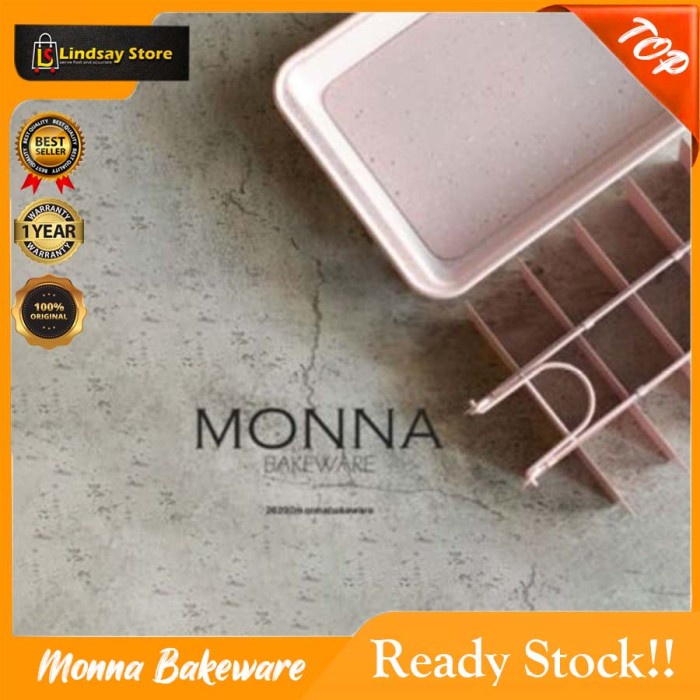 

✅Original Brownie Pan Monna Bakeware Loyang Brownies Limited