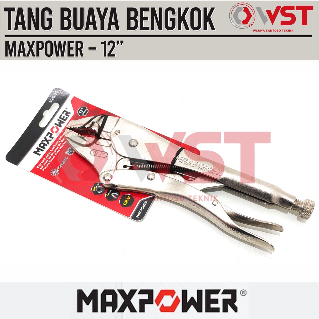Maxpower Tang Buaya Bengkok 12inch / Tang Buaya 12" Curved 12 inch