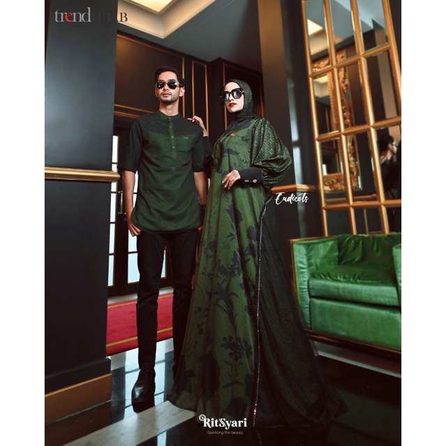 [RITZ SYAR'I] GAMIS SYARI / DRESS SET MEWAH ORIGINAL KOLEKSI TERBARU " EUDICOTS - DIPTEROKARPA " By 