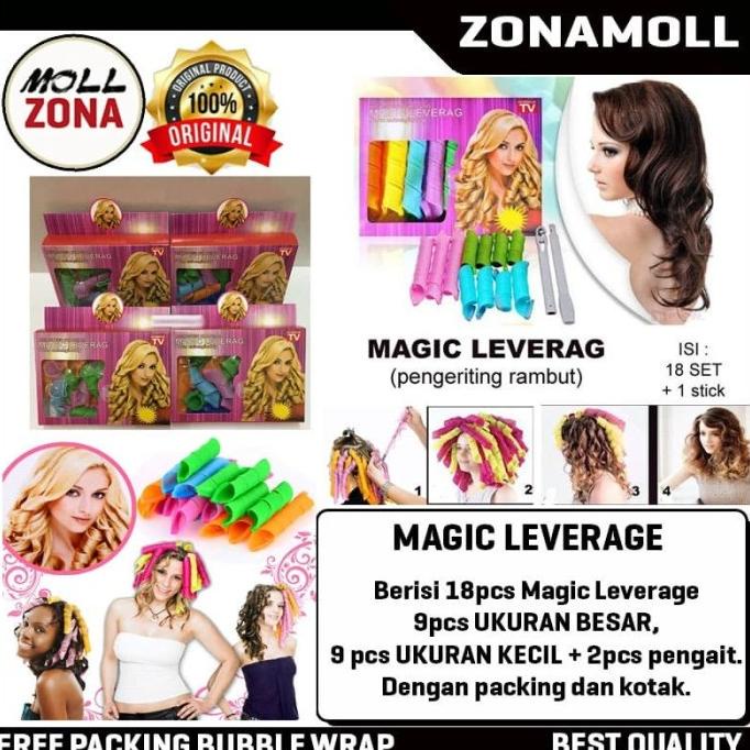 Magic Leverage Hair Alat Keriting Instant Curly Hair Plus Box