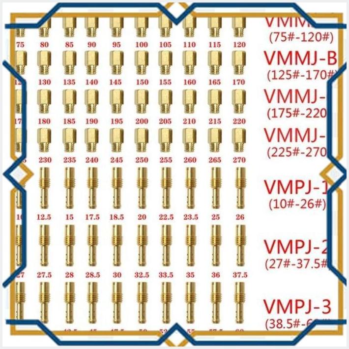 [SPR] 10 SET MAIN PILOT JET MIKUNI VM TM VM22 VM24 VM26 VM28 NINJA SATRIA R