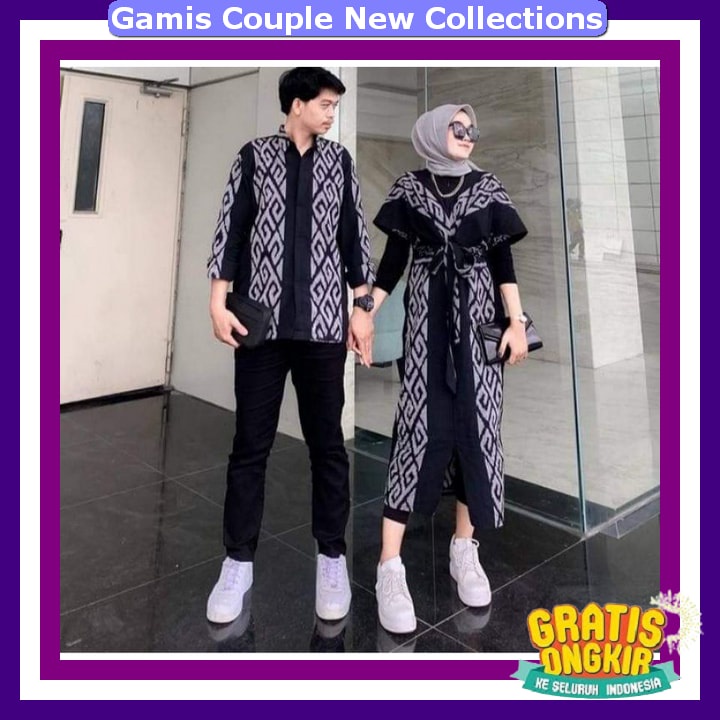 Baju Couple Pasangan Lebaran 2024 Gamus Kopel Raya Pasutri Murah Impor Baju Lebaran Couple Keluarga 