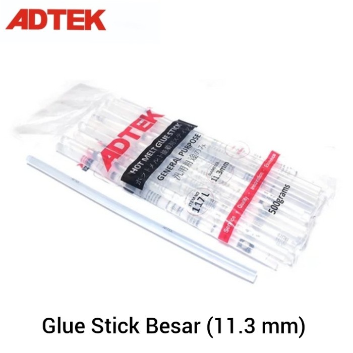 

Glue Stick Besar 1 Kg / Adtek Refill Lem Tembak 11.3 Mm Large (Harga P