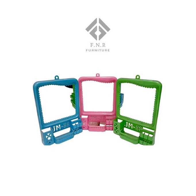 Rak Kaca JM Toilet / Kamar - Cermin Rias - Cermin Dinding Tempel