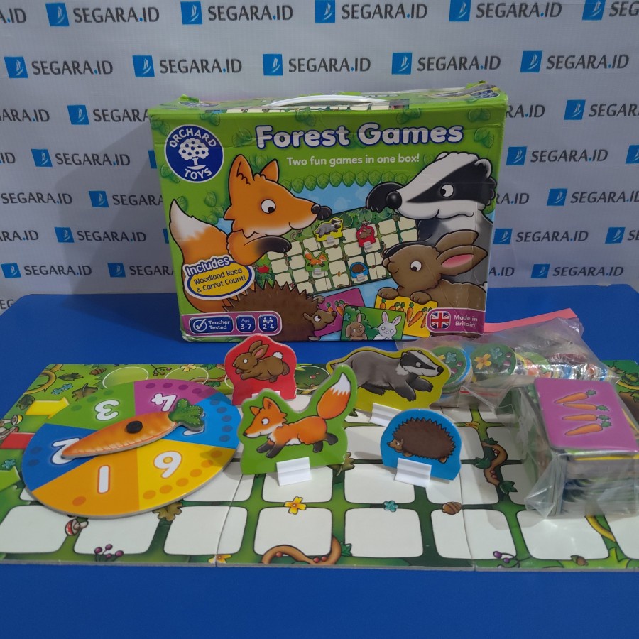 Board Game - Forest Games Woodland Race and Carrot Count Orchard Toys