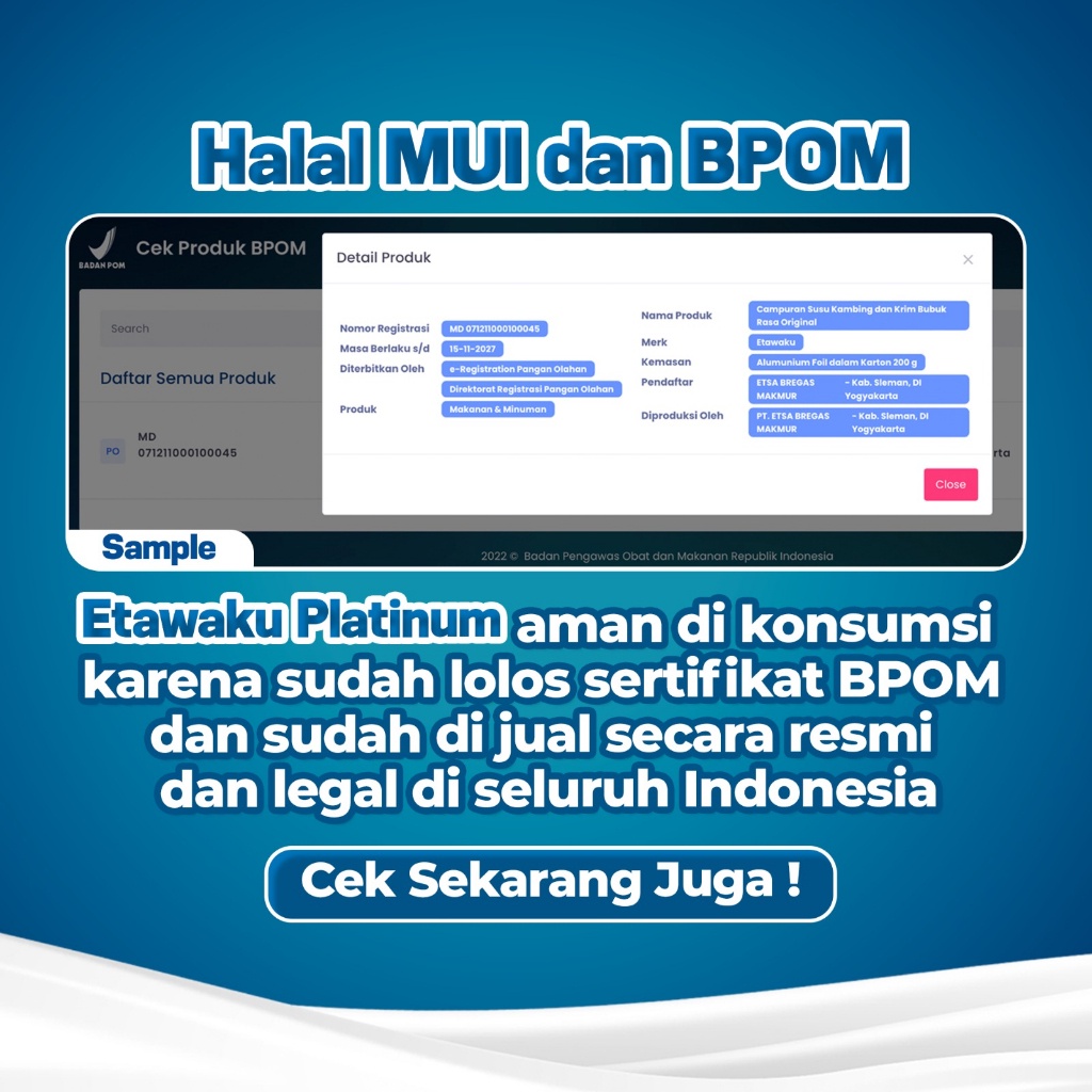 

Etawaku - Susu Kambing Etawa Murni & Krimer Bubuk