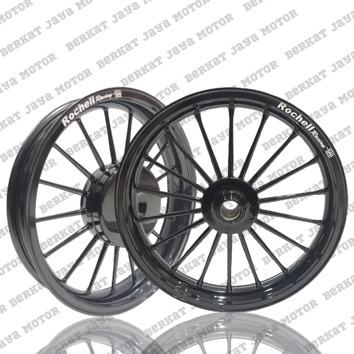 Ternampoll Velg Pelek Racing Rochell Model Daytona Kw Td Mio J Ring 14 Hitam