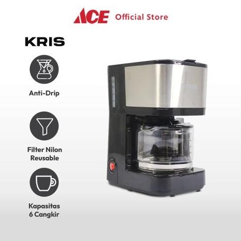 

ACE - Kris 0.75 Ltr Coffee Maker 600 Watt - Hitam