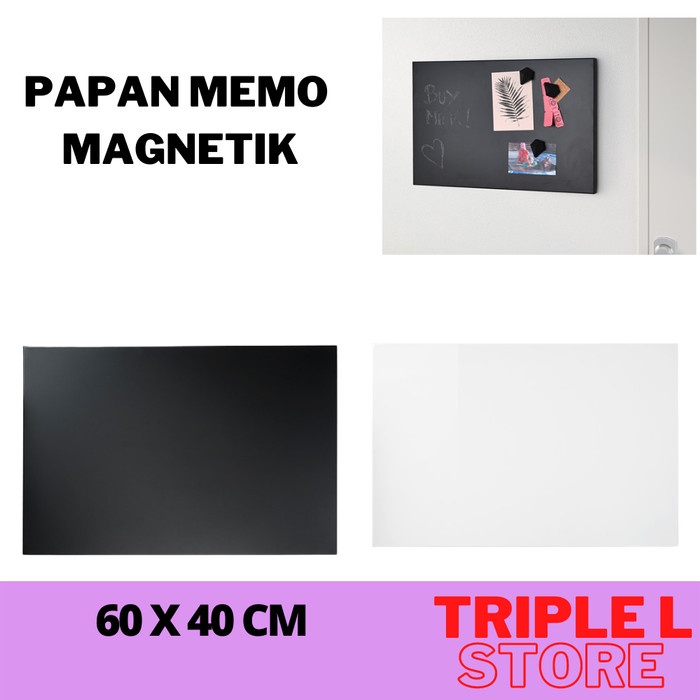 

Promo Papan Memo Pengumuman Magnetik Memo Board Magnetic 60X40 Cm Svss