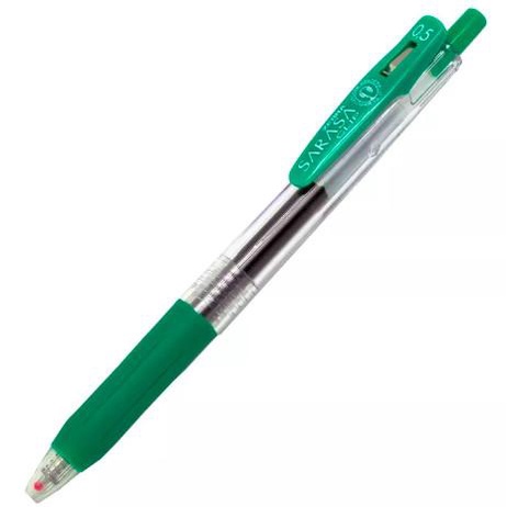 

HIJAU 0.5 Pen Zebra Sarasa Clip Gel Ink JJ15-G pen green ATK1342SR