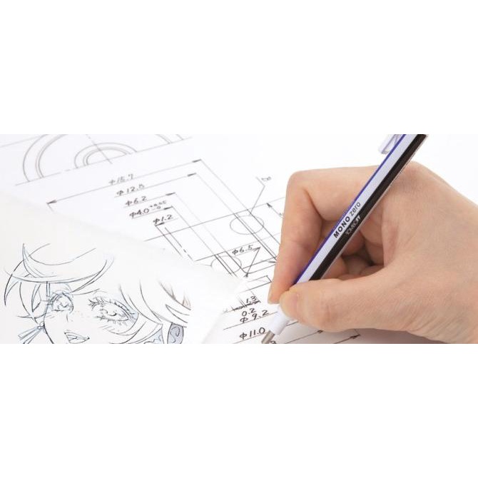 

ATK246TW TOMBOW Mono Zero Eraser 2.3 mm Circle penghapus EHKUR PUTIH