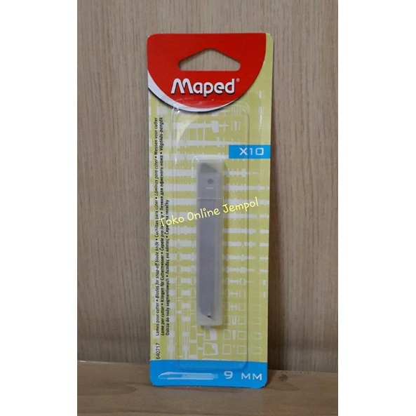 

ATK0015 KECIL isi 10 REFILL cutter kecil Maped Blades 9mm CUT64071