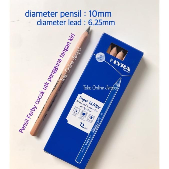

Pensil Triangular JUMBO 10cm Super Ferby Lyra 1830101 big ATK0767LR
